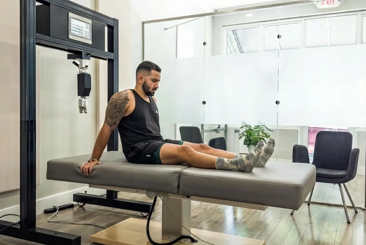 Sports medicine recovery consultation at TheraMax Miami